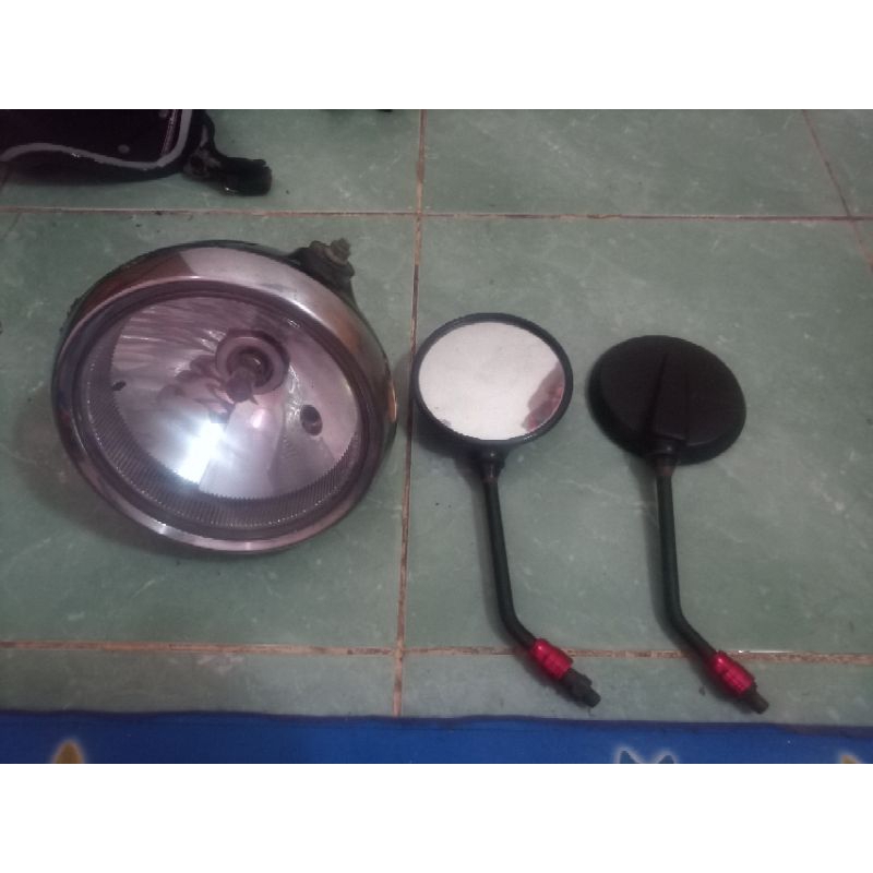 Lampu Depan Motor w175 batok lampu original