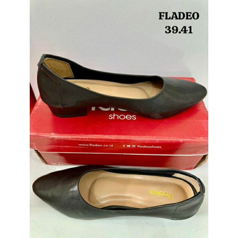 Sepatu Pantofel Hak tahu 3cm Cewek Dewasa Fladeo Matahari