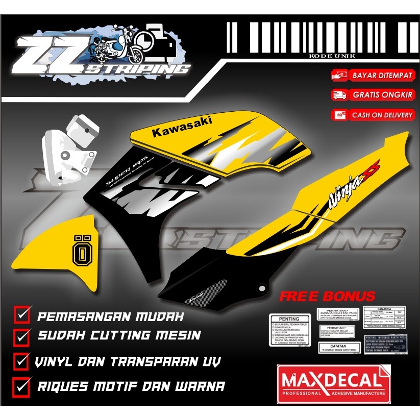 STRIPING  kawasaki motor NINJA SS (BISA REQUEST)