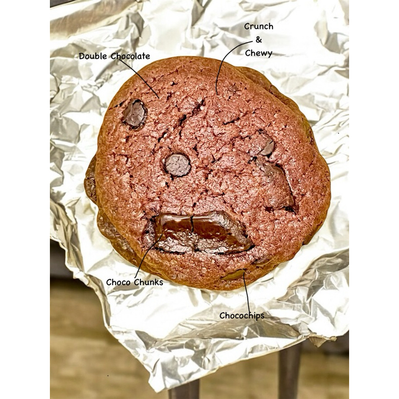 

MIN ORDER 6 PCS - Yummy Cookies - Double Chocolate Soft Baked Cookies