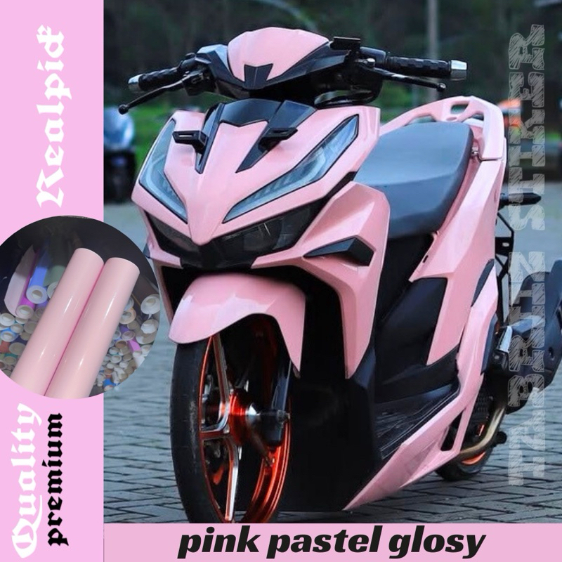 Sticker Skotlet Warna Pink pastel glosy Skotlet Ping Pastel Glosy untuk motor motorcycle