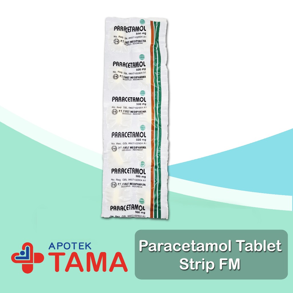 Paracetamol Tablet FM Strip isi 10