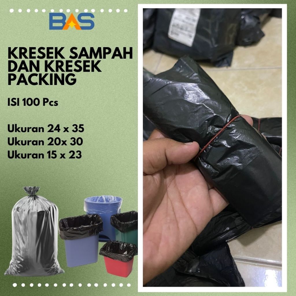 Kresek Sampah/Kresek Packing, Kuat, Tebal, Tahan Lama, Ukuran 24 x 35, Ukuran 20 x 30 , Ukuran 15 x 