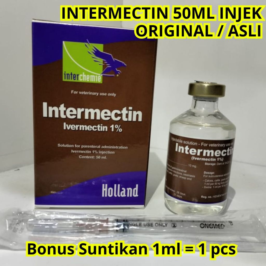 PROMO 10.10 Intermectin 50ml Intermectin 50ml Intermectin 50ml, Intermectin Obat Hewan Membunuh para