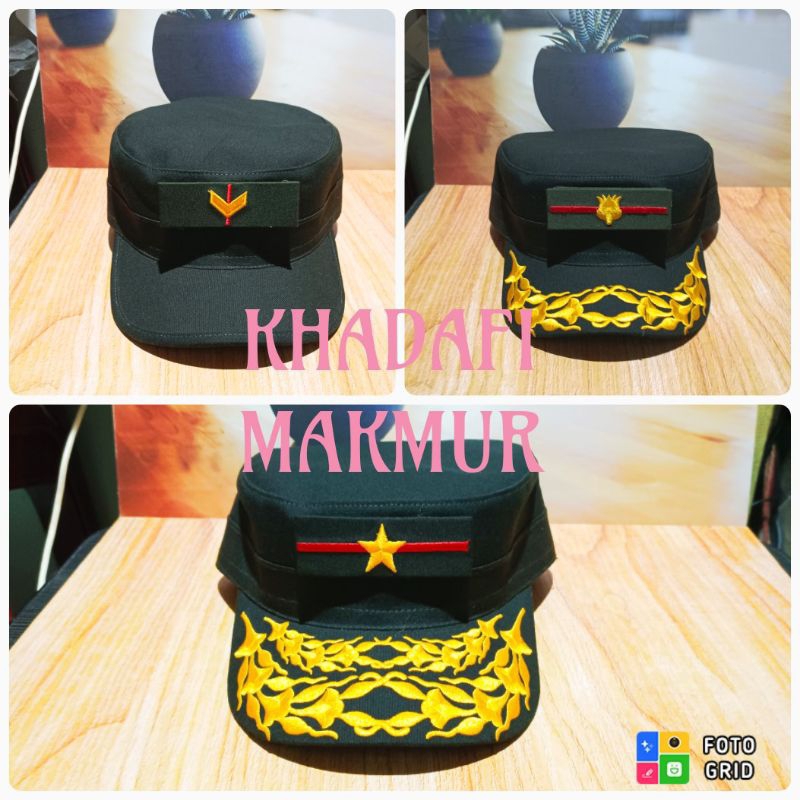 Topi pet PDH tni ad/topi komando pdh tni ad (penting baca Deskripsi)