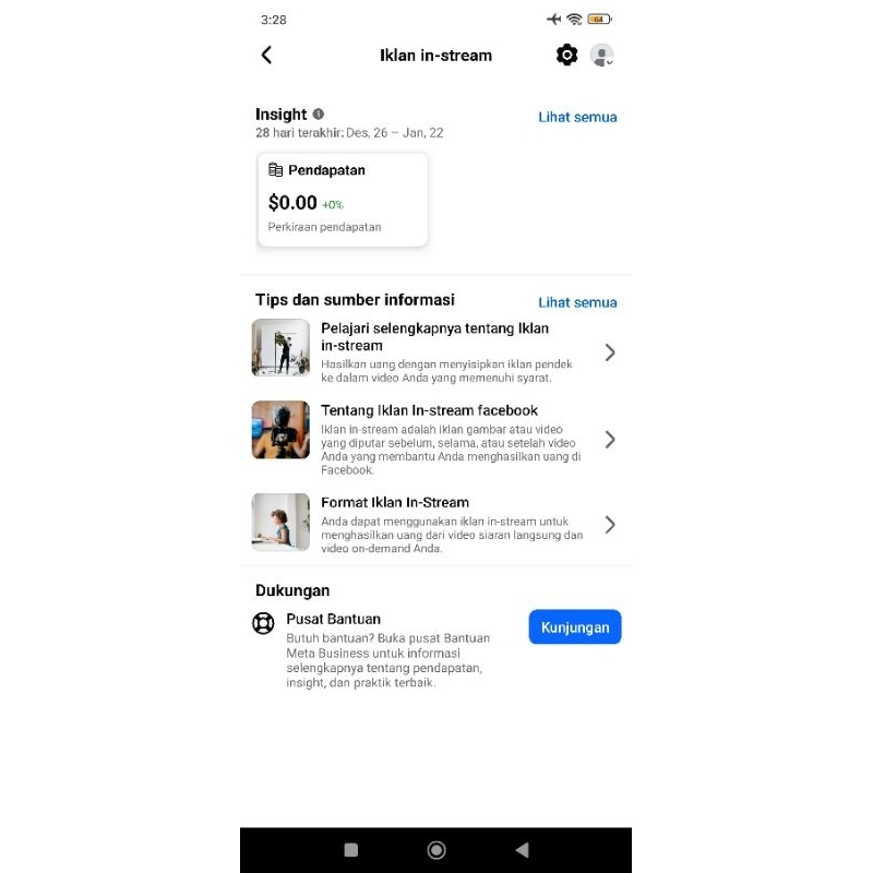 facebook fansfage instream monetosasi