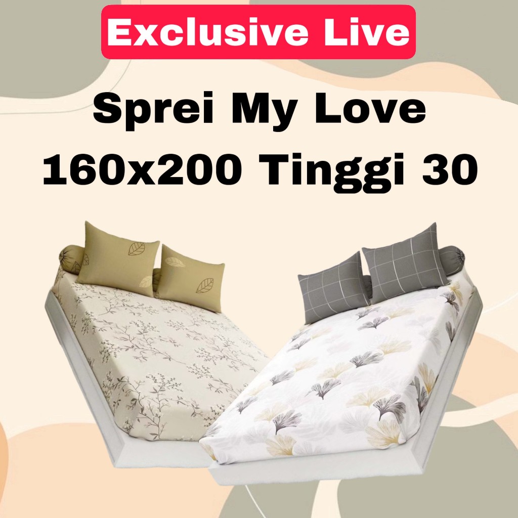 Sprei My Love 160x200 Tinggi 30 Cm