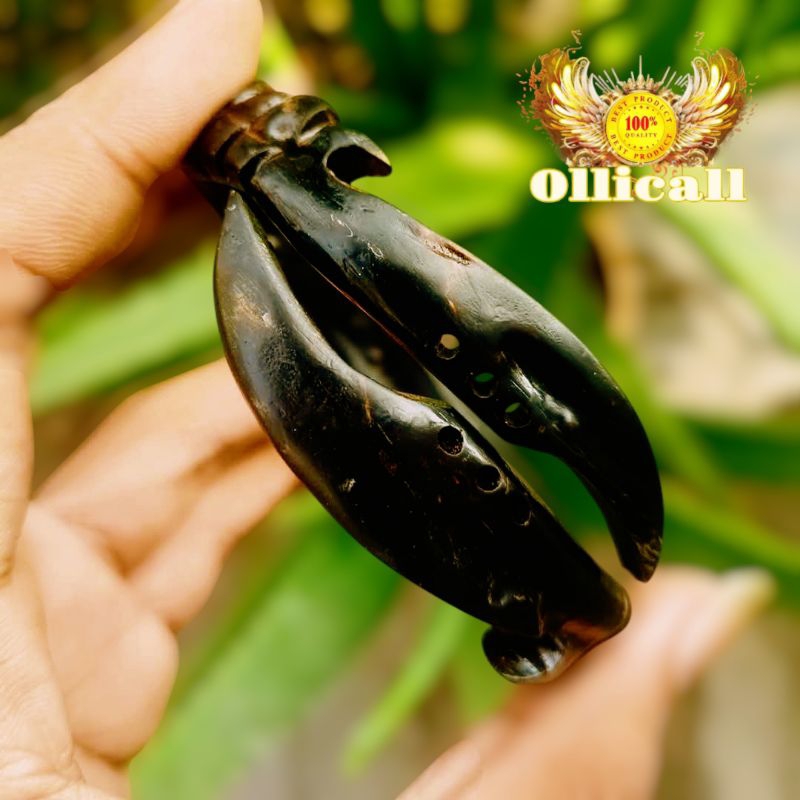 gelang akar Bahar merah body hitam ukir kujang kembar super 100% original