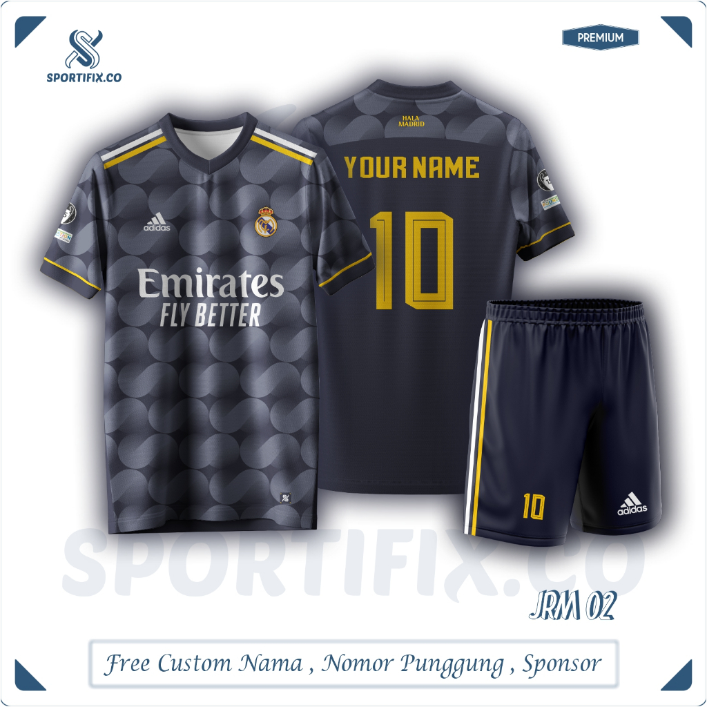 JERSEY EMIRATES FLYBETTER FULL PRINT FREE NAMA DAN NOMOR (BISA SATUAN)