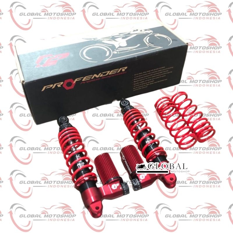Shock Profender X Series Yamaha Nmax Ukuran 335 Mm Red Series // Shock Profender Nmax Old 335 Mm Ori