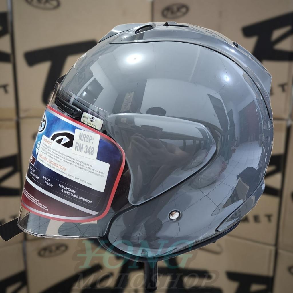 Helm TSR VZ RAM Modern Grey Original Half Face TSR Helmet Ram5