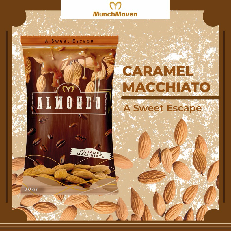 

Almondo Caramel Macchiato - Kacang Almond