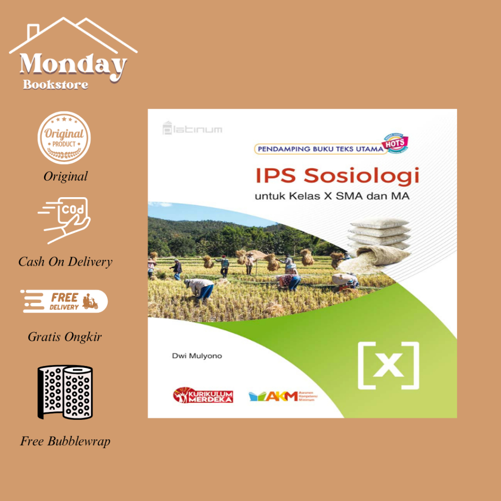 TIGA SERANGKAI PLATINUM SMA - IPS SOSIOLOGI KELAS 10,11,12 SMA/MA KURIKULUM MERDEKA