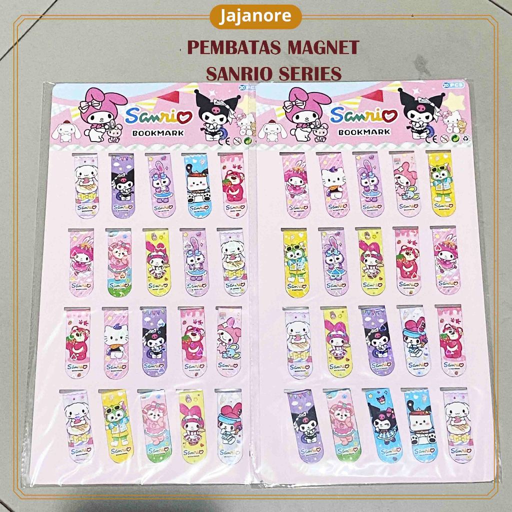 

JR - 1 LEMBAR 20PCS - PEMBATAS BUKU MAGNET KARAKTER LUCU / PENANDA BUKU / STICKY NOTE / BOOK MARK