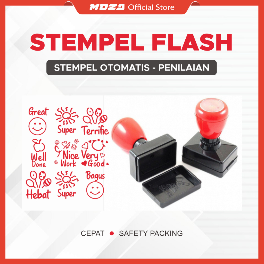 

Stempel Flash Kilat Otomatis - Stempel Penilaian Guru - Ukuran 25mm x 25mm