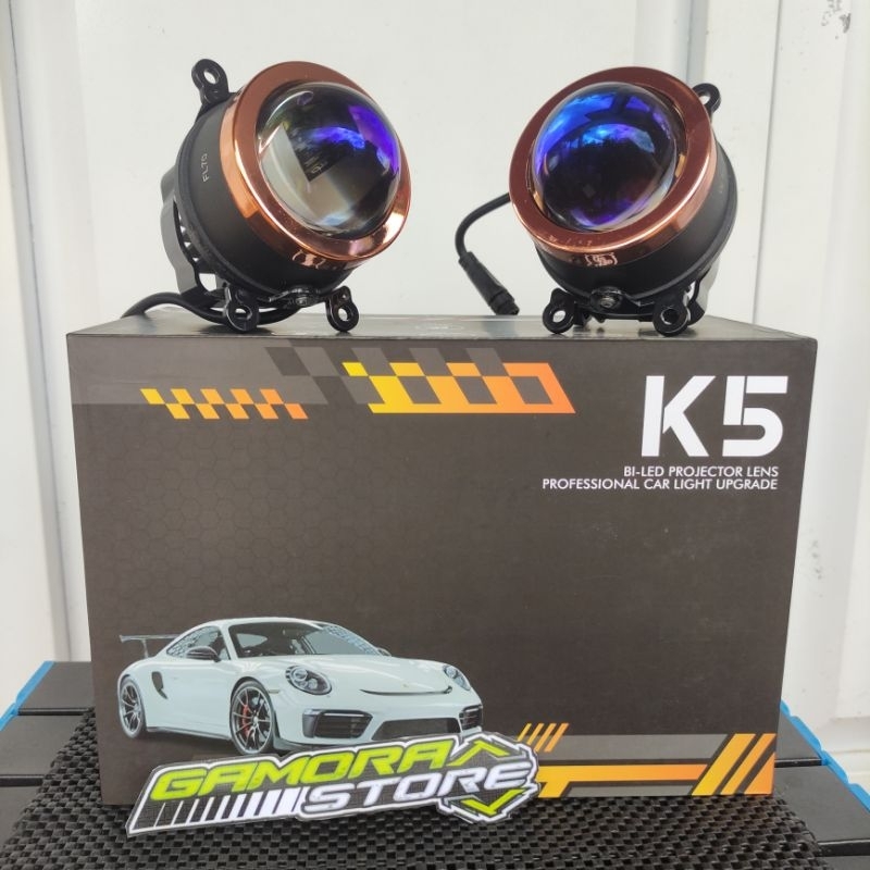 SEPASANG Foglamp Biled Projector Projie Foglamp K5 3 Inch 3 Warna