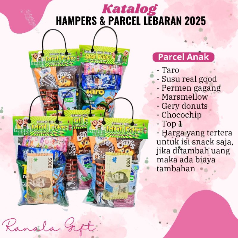 

Parsel anak / parsel lebaran / parsel Imlek / Parsel makanan / Parsel Idul Fitri / parsel snack / Hampers lebaran / hantaran lebaran / gift lebaran / parsel sembako