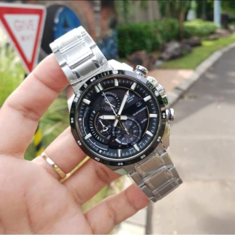 JAM TANGAN PRIA CASIO EDIFICE SOLAR EQS600 / EQS 600 CHRONOGRAPH