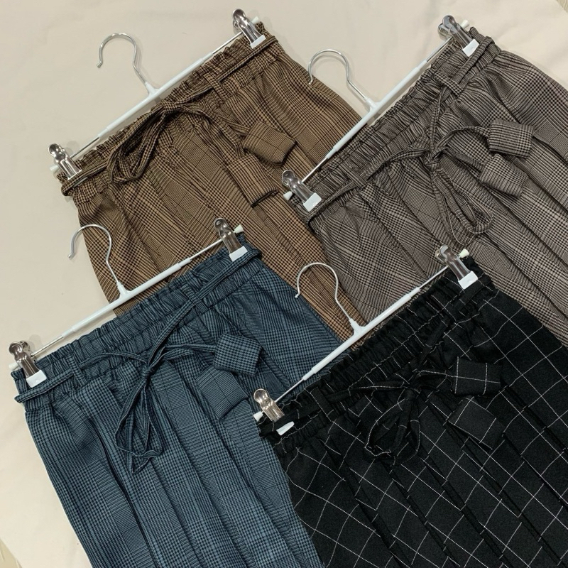 Rok Plisket Semi Wool Motif // Rok Plisket Tartan Premium