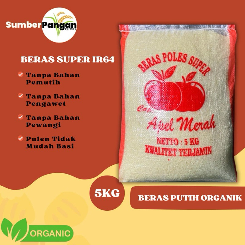 

Beras Premium IR64 Cap Apel Merah 5kg