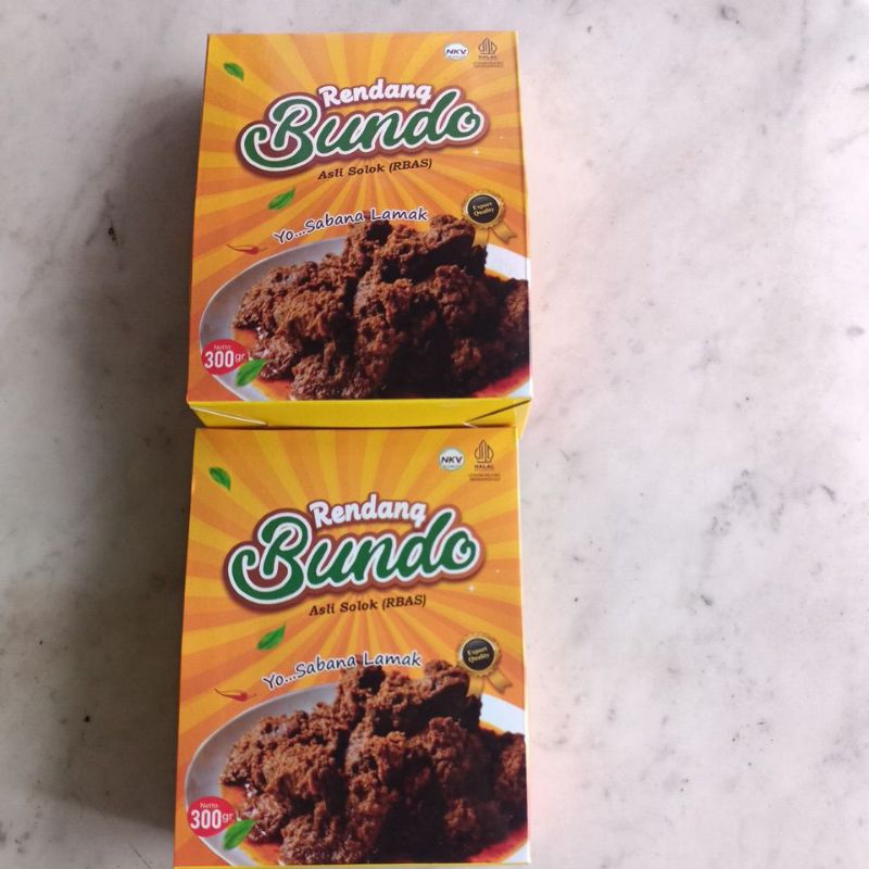 

Paket Hemat 2 Kotak Rendang Daging Bundo Solok - Export Quality
