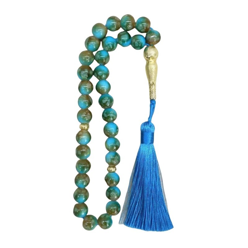 Tasbih Batu Alam Asli 33 Butir 10Mm Tasbeh Batu Rumbai -