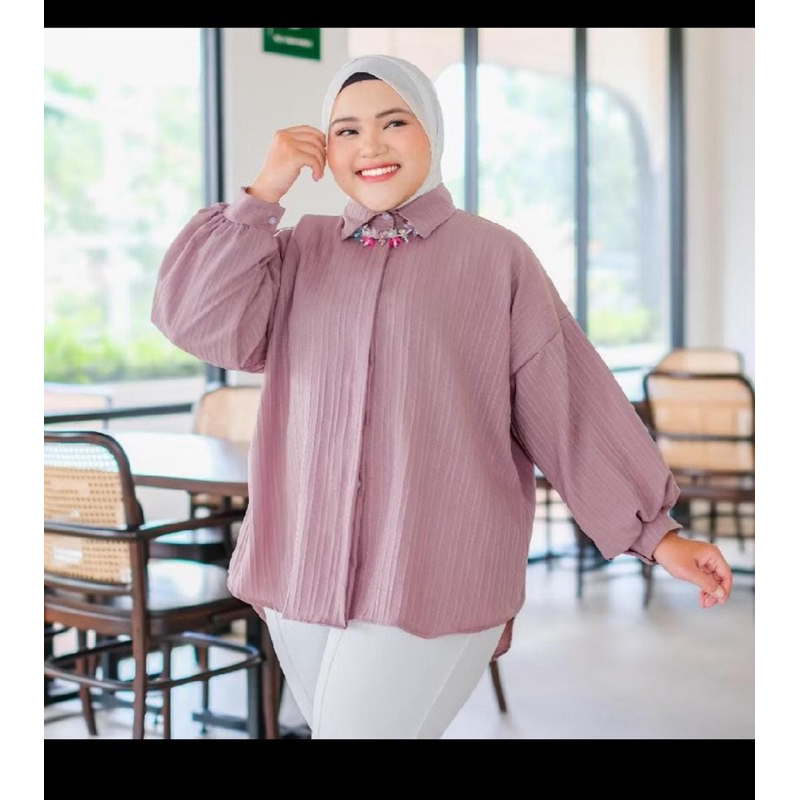 Atasan Wanita Bigsize Jumbo// Blouse Wanita Jumbo LD 140 baju wanita formal kekinian