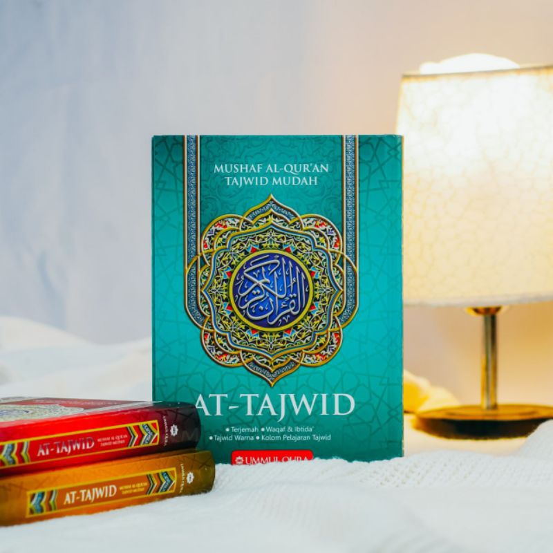 AT-TAJWID TERMAHAN A4 BESAR, DILENGKAPI TAJWID WARNA & WAQAF IBTIDA'