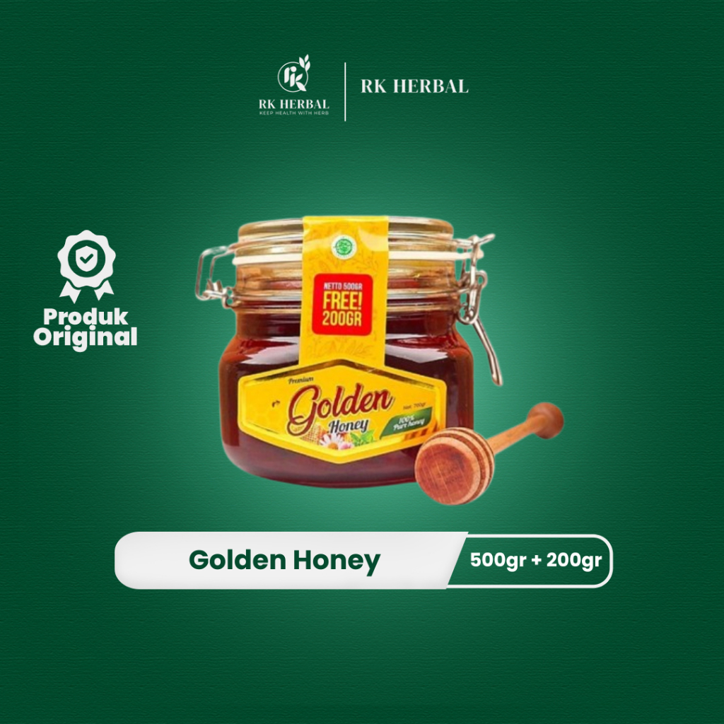 

Madu Golden Honey - 500gr FREE 200gr