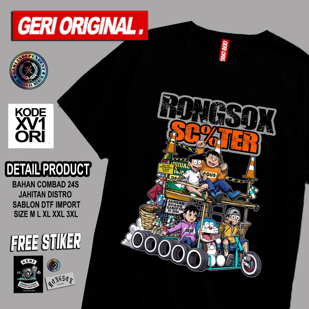 KAOS GERI ORIGINAL -  NOBITA HITAM