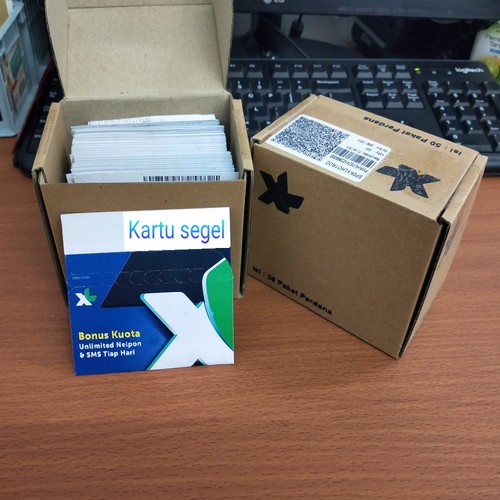 Murah Kartu Perdana XL 1 Box isi 50 Pcs - Kartu Masih Segel dan Siap di Aktivasi
