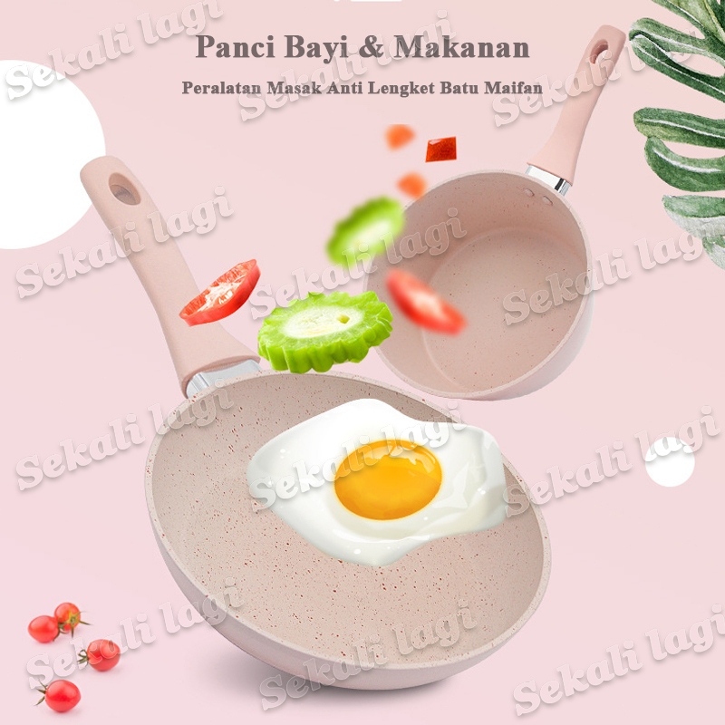 16CM Panci Milk Pot Panci Susu Anti Lengket/Panci Mpasi Rebus Enamel