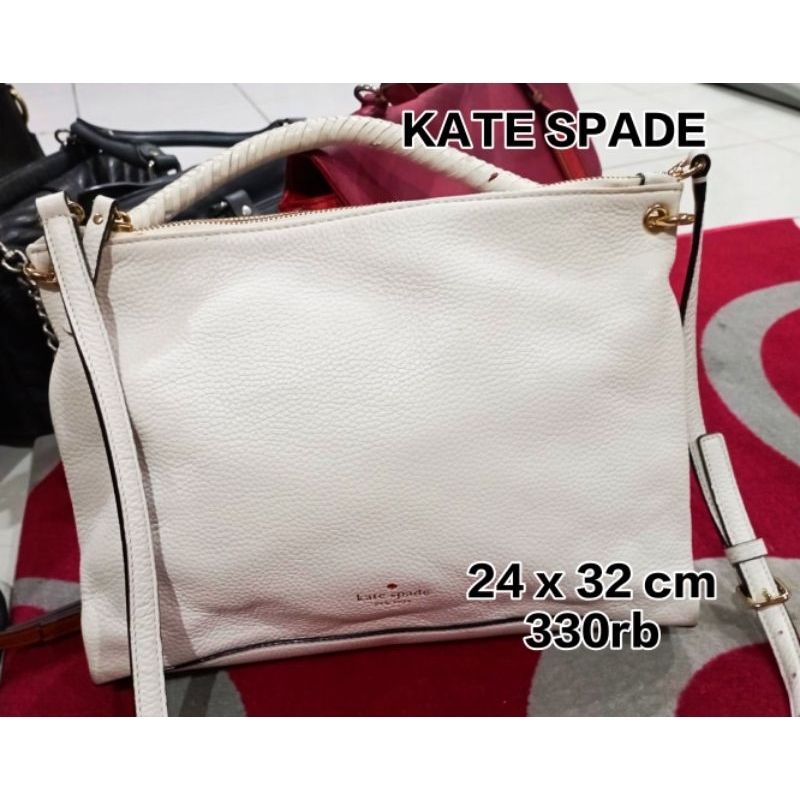 Tas KATE SPADE WHITE PRELOVED BRANDED