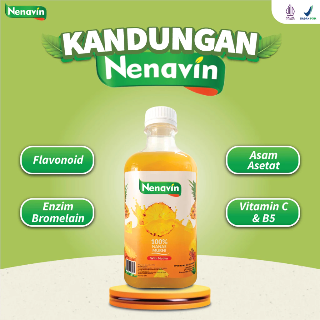 

Nenavin - Cuka Nanas Atasi Lonjakan Gula Darah Tinggi & Kesehatan Tubuh - 100% Nanas