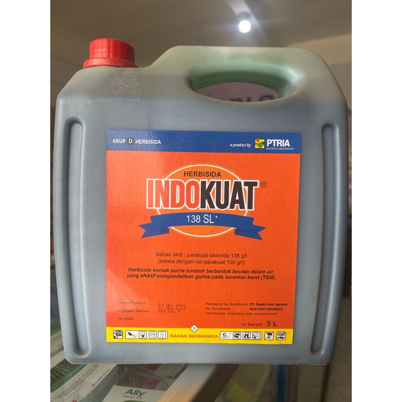 Herbisida Parakuat Paraquat INDOKUAT 138 SL 5 liter