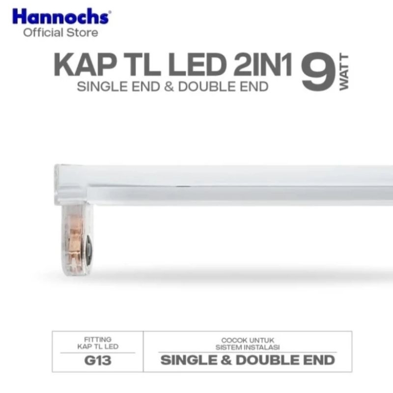 HANNOCHS Rumah Kap Lampu TL Single End & Double End 60cm/120cm