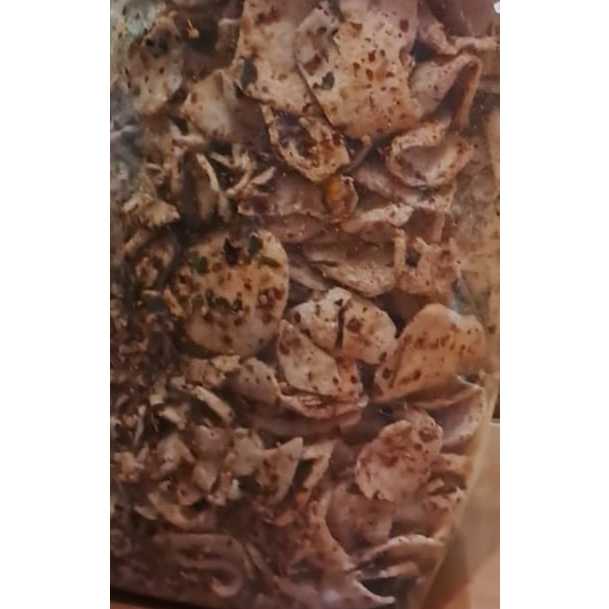

Basreng Kering Gurih Aroma Daun Jeruk Ori dan Pedas, Pedas Cikruh, Basreng Seblak Kering