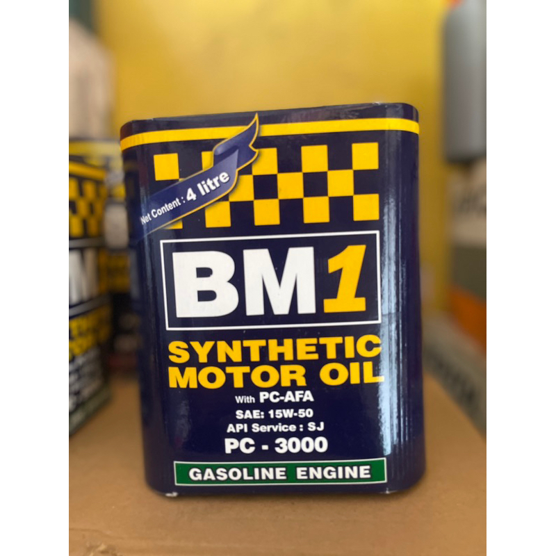 oli mesin BM1 pc3000 untuk mesin bensin kemasan 4 liter
