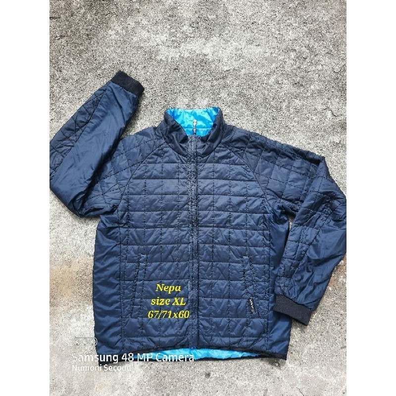 jaket nepa reversible bolak balik quilted puffer gunung outdoor