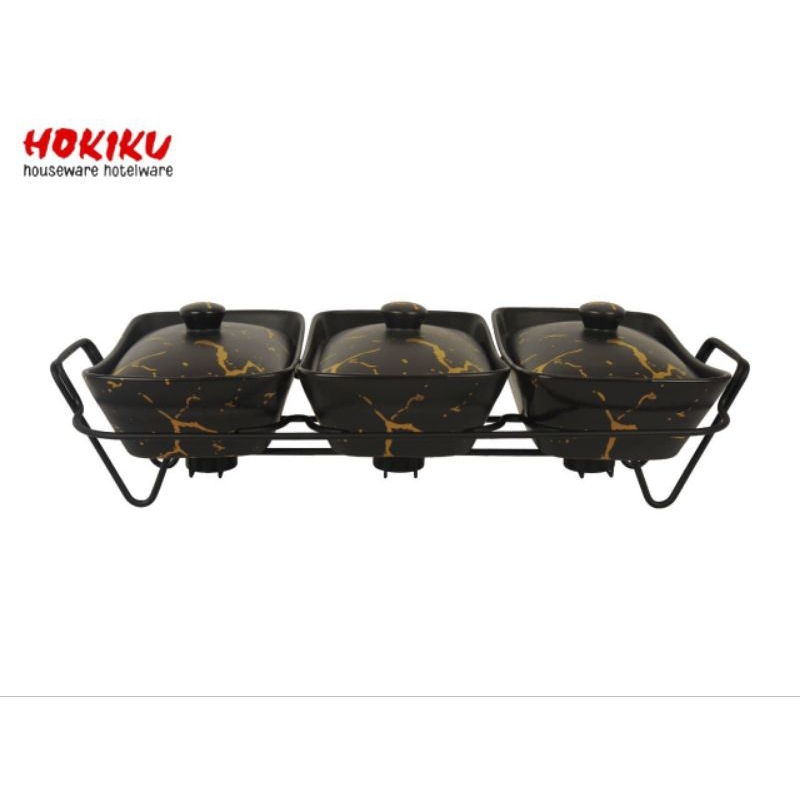 VICENZA CASSEROLE WITH RACK MARBLE BM-751