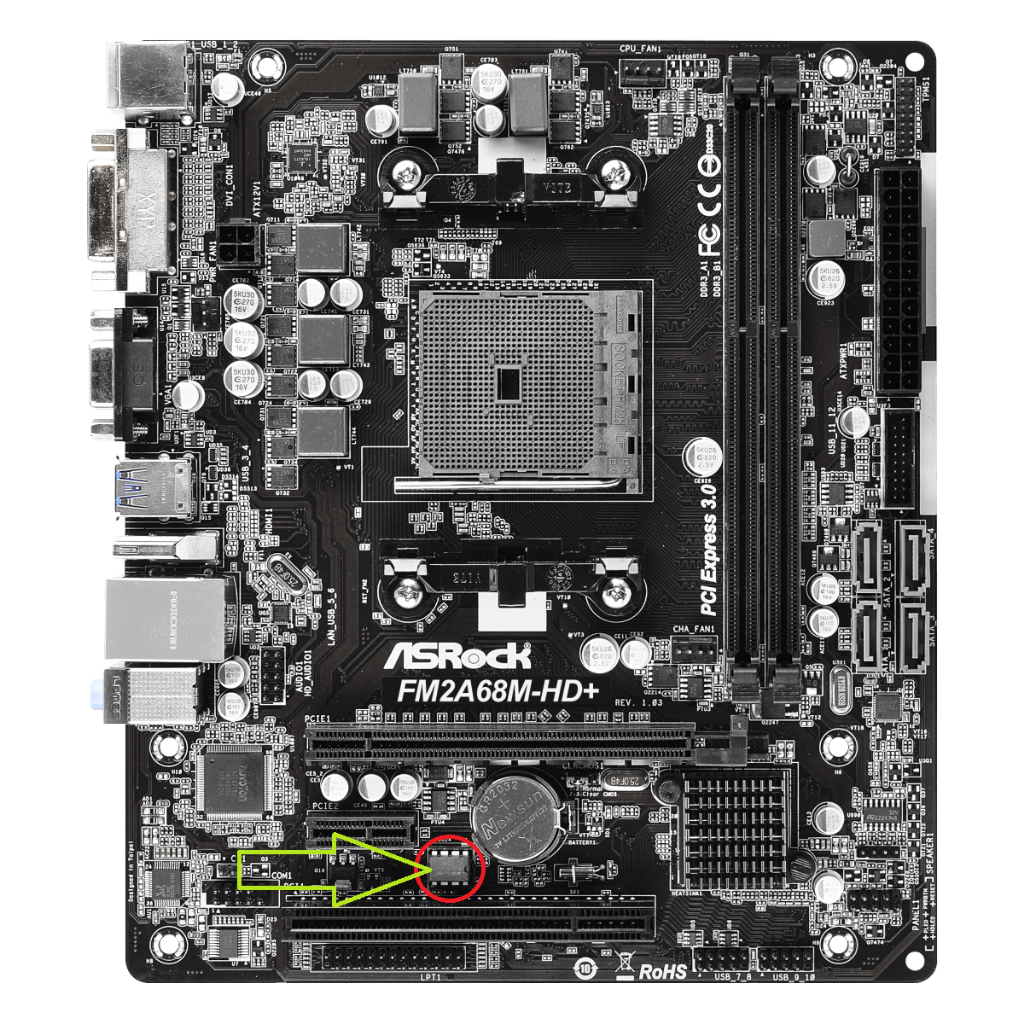 IC BIOS Asrock FM2A68M-HD+