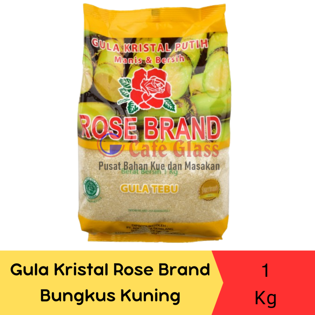 

Rose Brand Gula Kristal Tebu Premium Kuning 1Kg