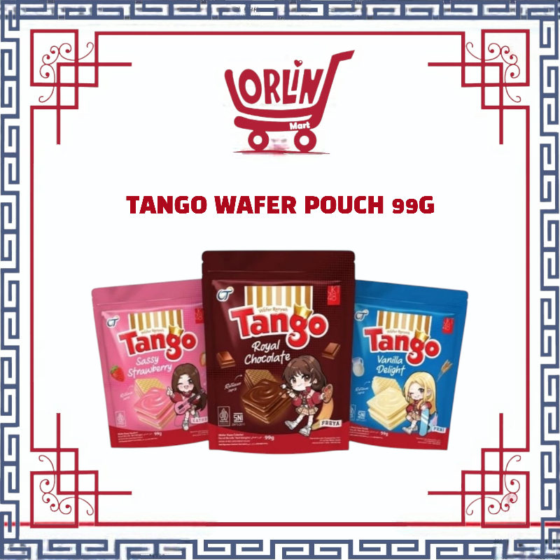 

TANGO WAFER SASSY STRAWBERRY POUCH 99G / TANGO WAFER ROYAL CHOCO POUCH 99G / TANGO WAFER VANILLA DELIGHT POUCH 99G