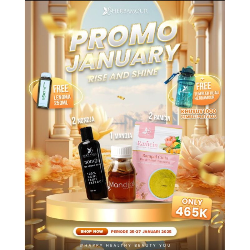 

[Promo Januari] 2Ramcin, 2Nondja, 1Mandja free Lenoma 250ml