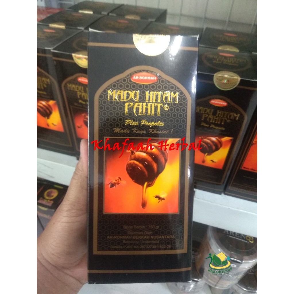 

Madu Hitam Pahit Ar-Rohmah | Madu Item Pait Arohmah 750gr Plus Propolis