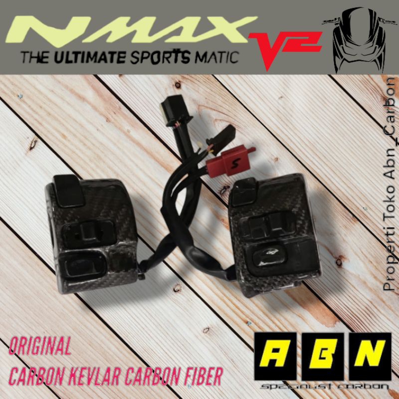 Saklar Nmax new V2 Karbon kevlar Karbon Fiber