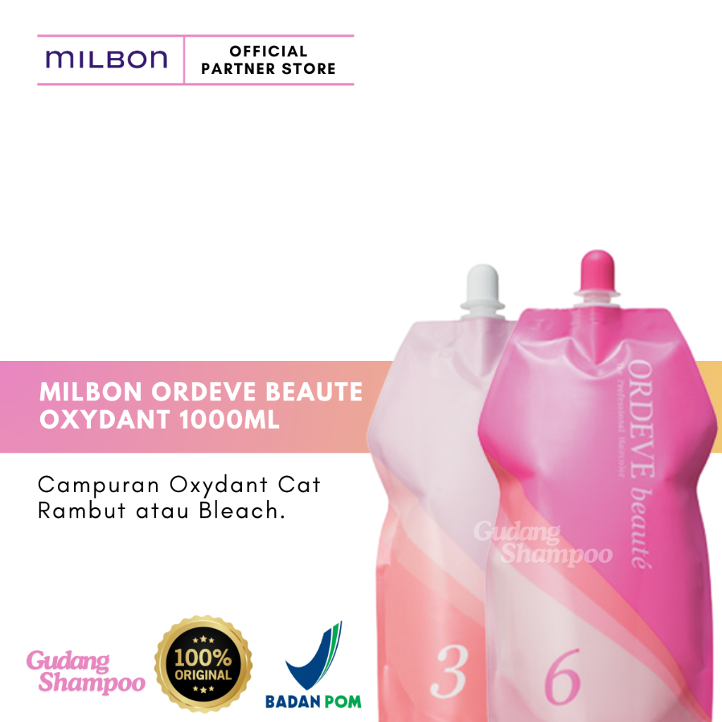 BESTSELLER JAPAN HAIR COLOR DEVELOPER MILBON ORDEVE Beaute 1000ml