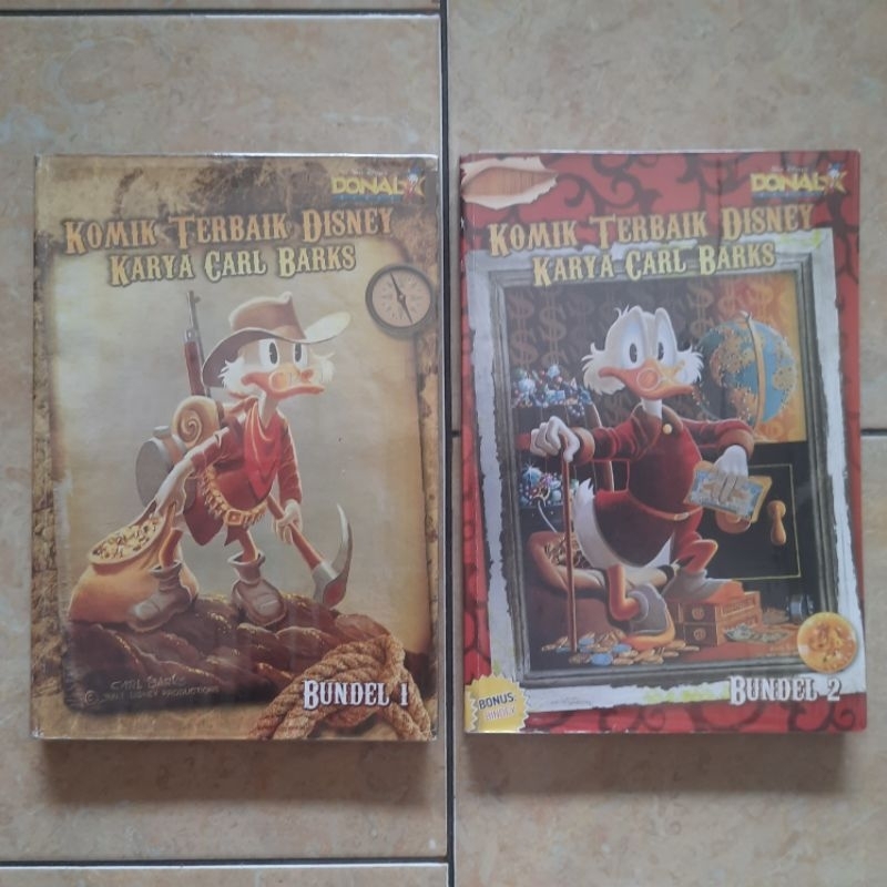 Set Donal Bebek Paman Gober Komik Terbaik Disney Karya Carl Barks 1-2 Tamat Kolpri + Sampul
