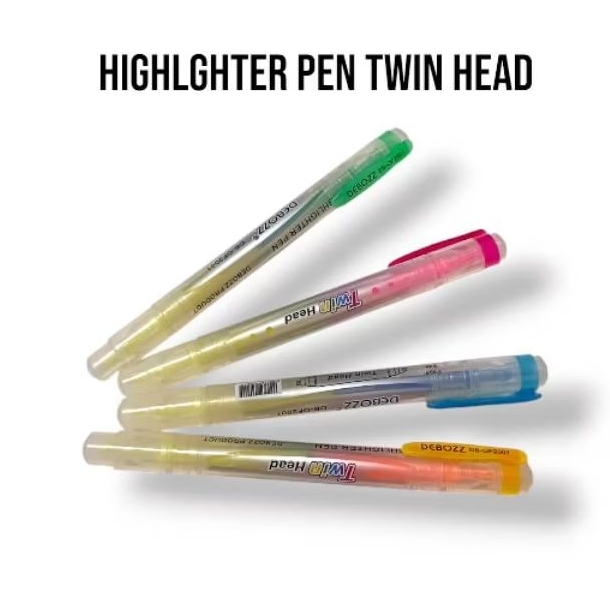 

highlighter pen twin head 2 sisi debozz ( 4 pcs)