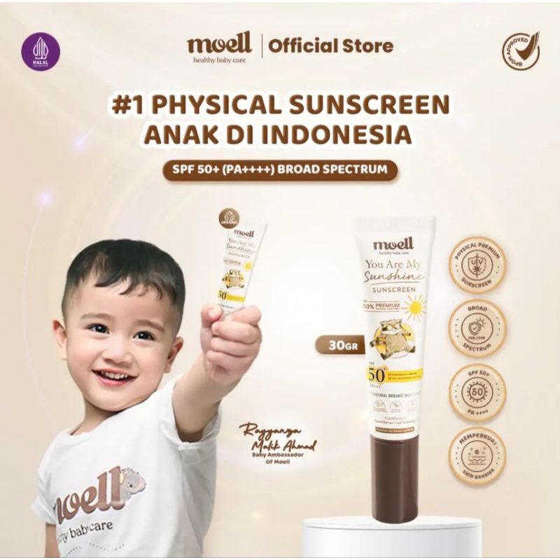 {TERLARS}MOELL SUNSCREEN/MOELL/SKINCARE ANAK /MOELL